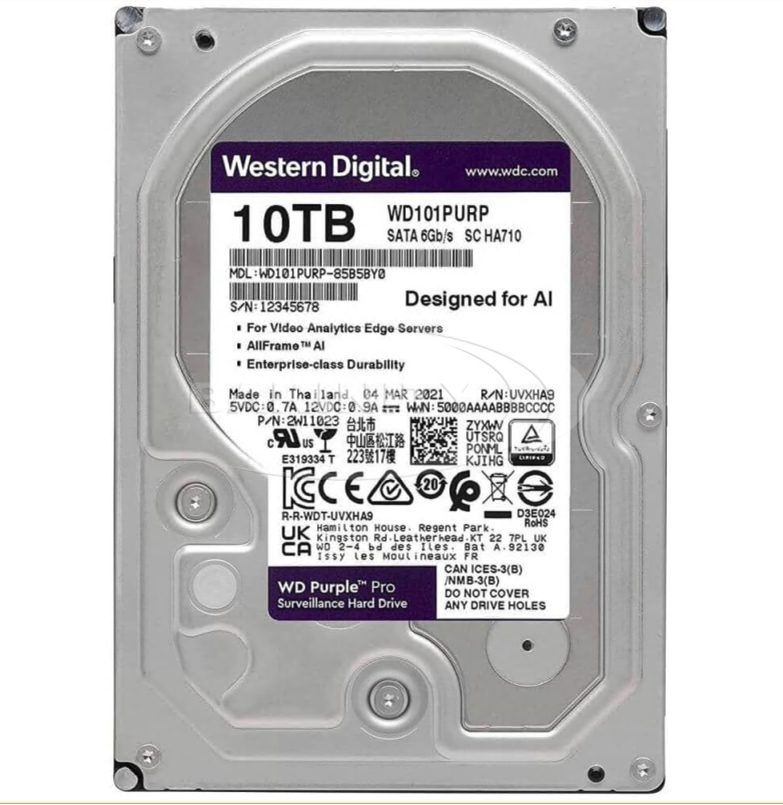 WD PURPLE 10TB 24/7 (WD102PURZ-85BXPYO)